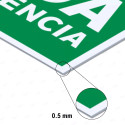 ‣ Rótulo Salida Emergencia Flecha Abajo | SIGO