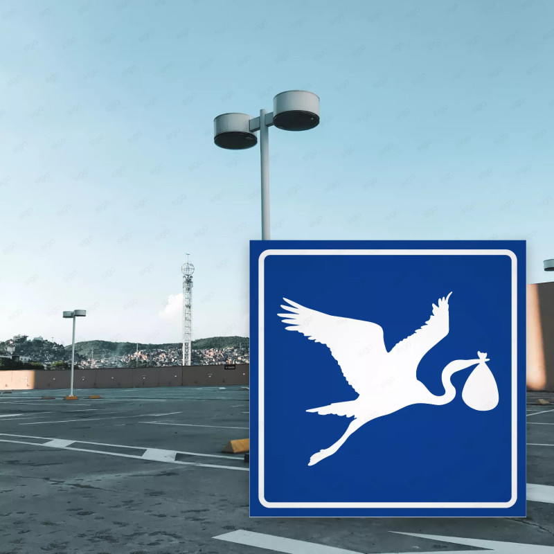 ‣ Rótulo Mujeres Embarazadas Reflectivo | SIGO