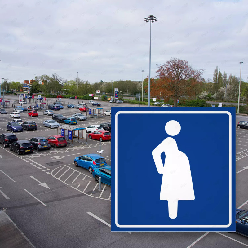 ‣ Rótulo Estacionamiento Embarazadas Reflectivo | SIGO