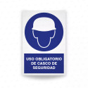 ‣ Uso obligatorio de casco - Rótulo de seguridad | SIGO