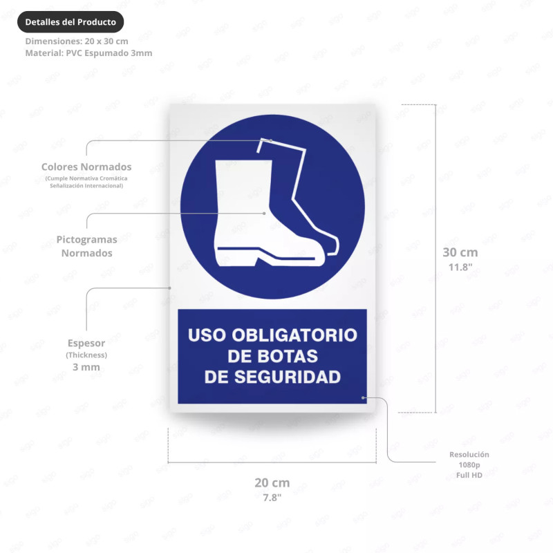 ‣ Uso obligatorio de botas de seguridad | SIGO