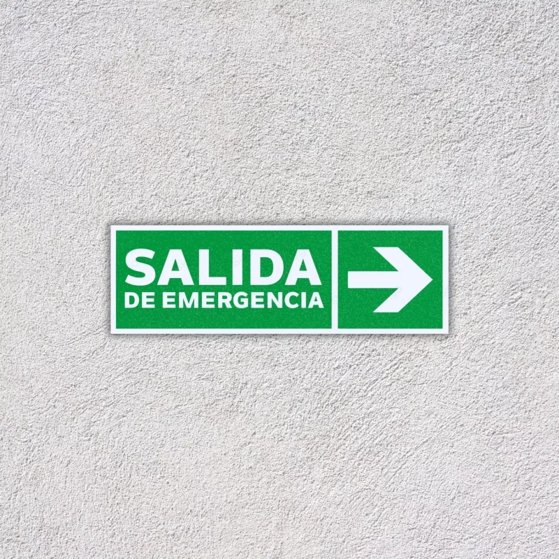 ‣ Rótulo Salida Emergencia Flecha Derecha | SIGO
