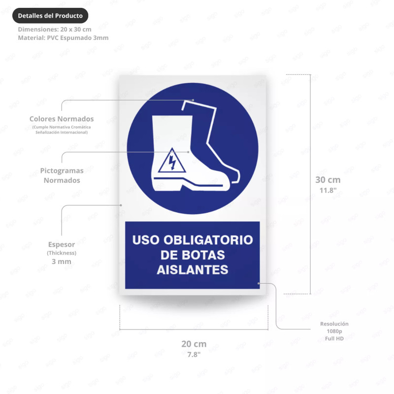 ‣ Uso obligatorio de botas aislantes | SIGO
