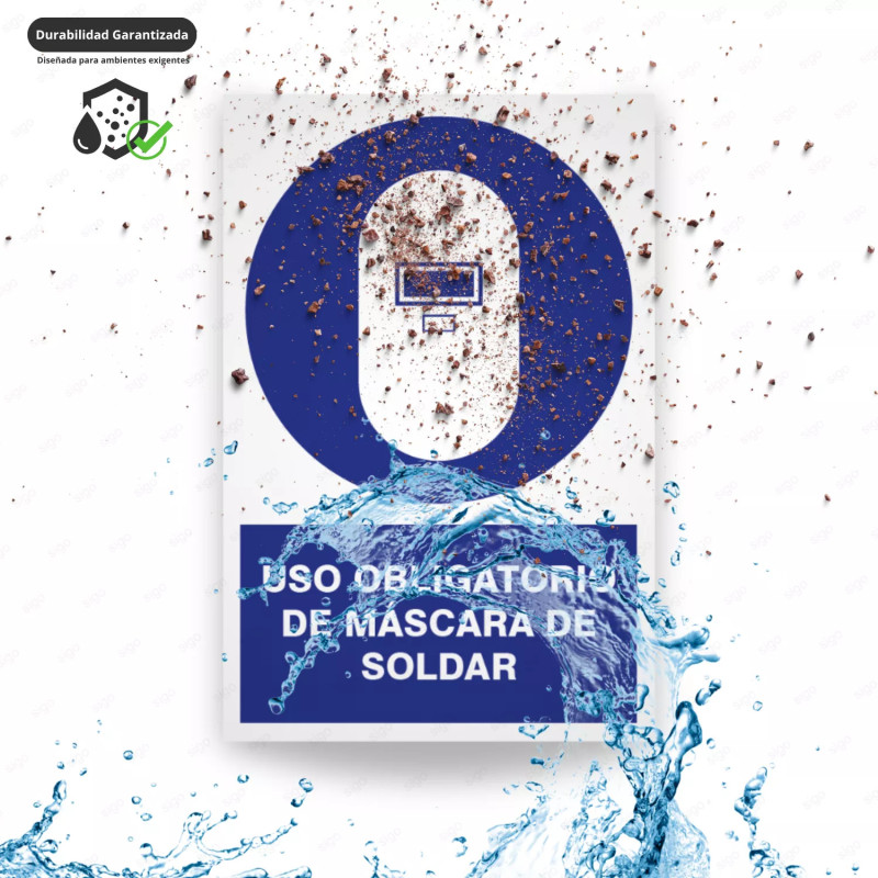 ‣ Uso obligatorio: Máscara de Soldar | SIGO