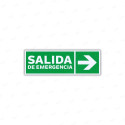 ‣ Rótulo Salida Emergencia Flecha Derecha | SIGO