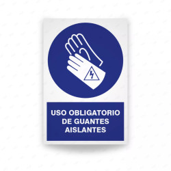 ‣ Rótulo: Uso obligatorio guantes aislantes... | SIGO