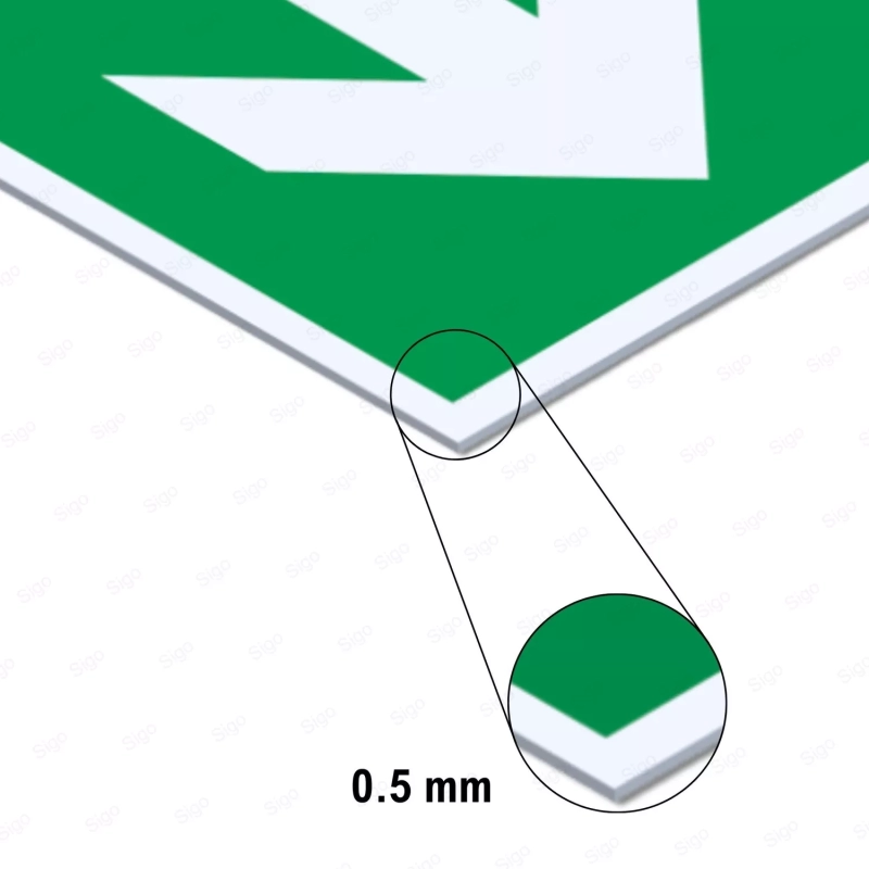 ‣ Rótulo Salida Emergencia Flecha Derecha | SIGO