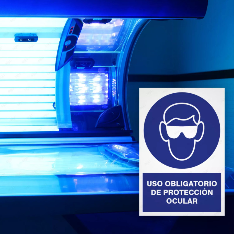 ‣ Uso obligatorio: protección ocular Rótulo... | SIGO