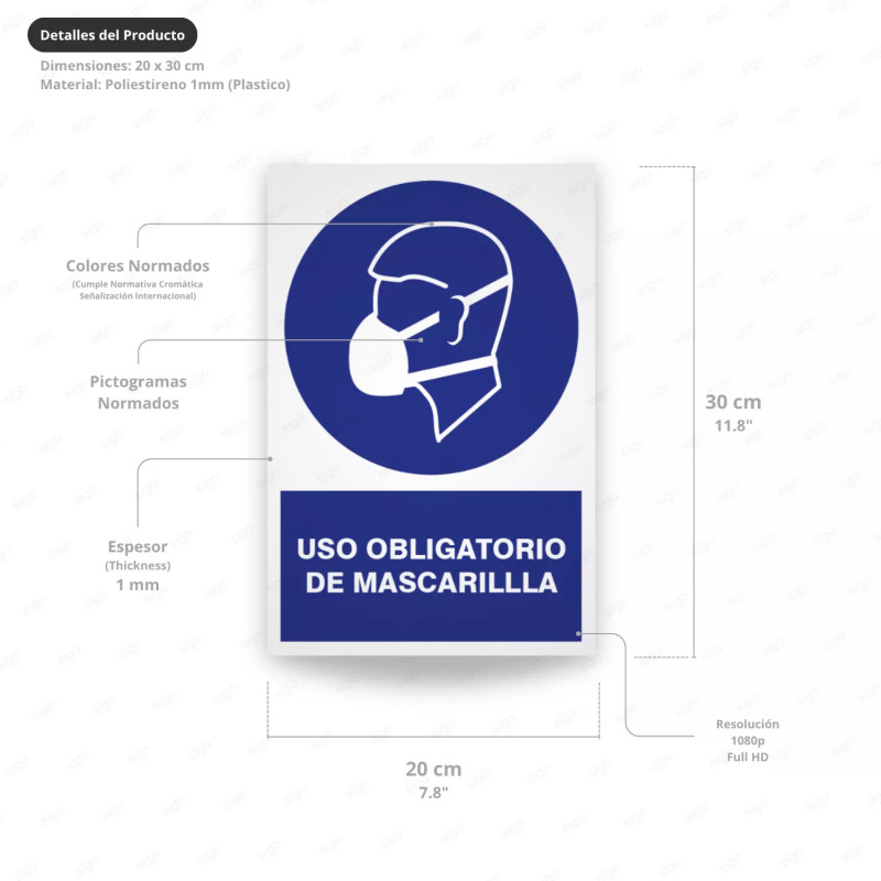 ‣ Uso obligatorio de protección facial | SIGO