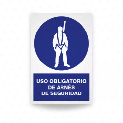 ‣ Rótulo: Uso obligatorio de arnés de seguridad | SIGO
