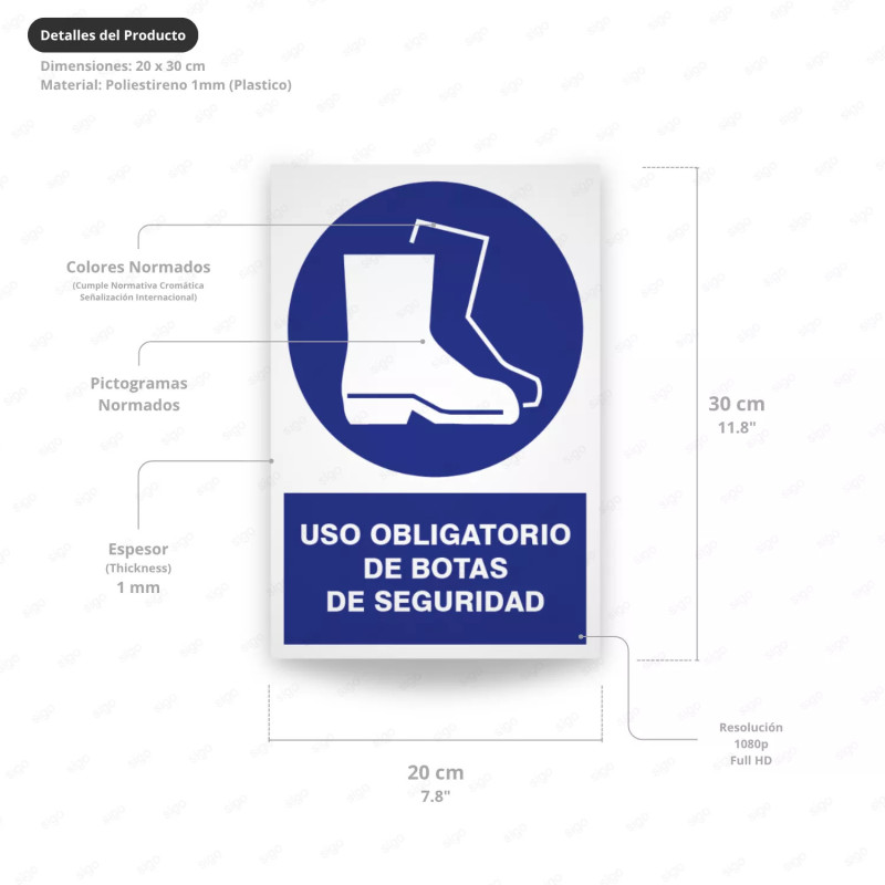 ‣ Uso obligatorio de botas de seguridad | SIGO