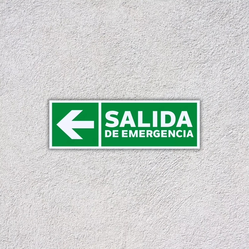 ‣ Rótulo Salida Emergencia Izquierda... | SIGO