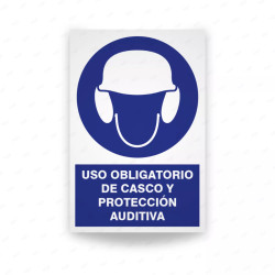 ‣ Rótulo Obligatorio: Casco y Protección Auditiva | SIGO
