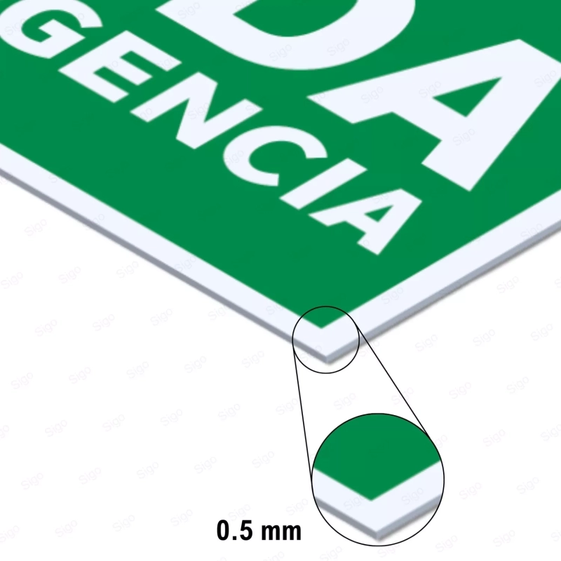 ‣ Rótulo Salida Emergencia Izquierda... | SIGO
