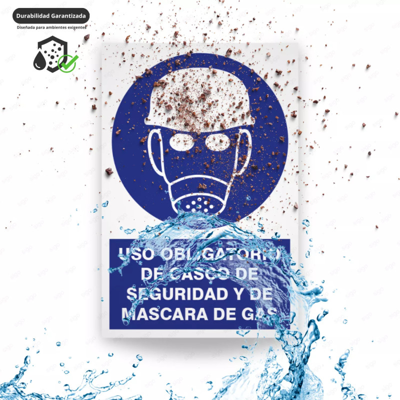 ‣ Uso de casco y máscara: Rótulo obligatorio | SIGO