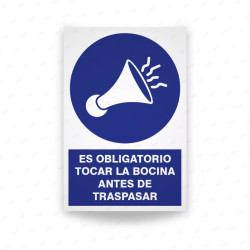 ‣ Rótulo: Obligación de tocar bocina | SIGO
