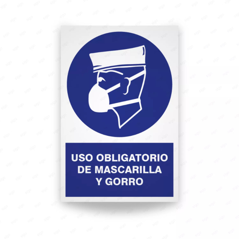 ‣ Uso obligatorio: mascarilla y gorro | SIGO