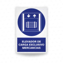 ‣ Rótulo Obligación - Elevador carga mercancías... | SIGO