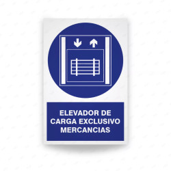 ‣ Rótulo Obligación - Elevador carga mercancías... | SIGO