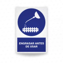 ‣ Engrasar antes de usar: Rótulo Obligat. | SIGO