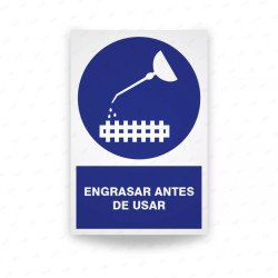‣ Engrasar antes de usar: Rótulo Obligat. | SIGO