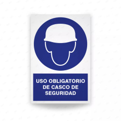 ‣ Uso obligatorio de casco - Rótulo de seguridad | SIGO
