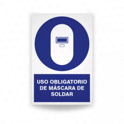 ‣ Uso obligatorio: Máscara de Soldar | SIGO