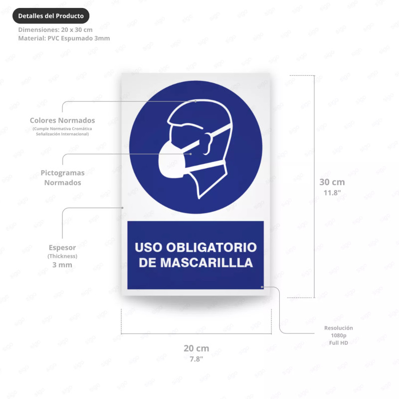 ‣ Rótulo Obligatorio: Uso de Mascarilla... | SIGO