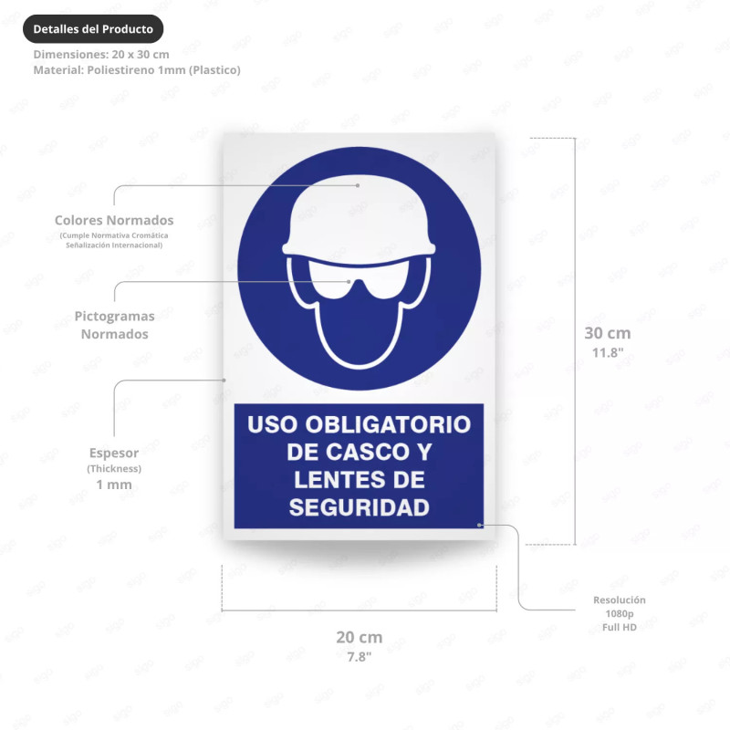 ‣ Uso obligatorio de casco y lentes... | SIGO