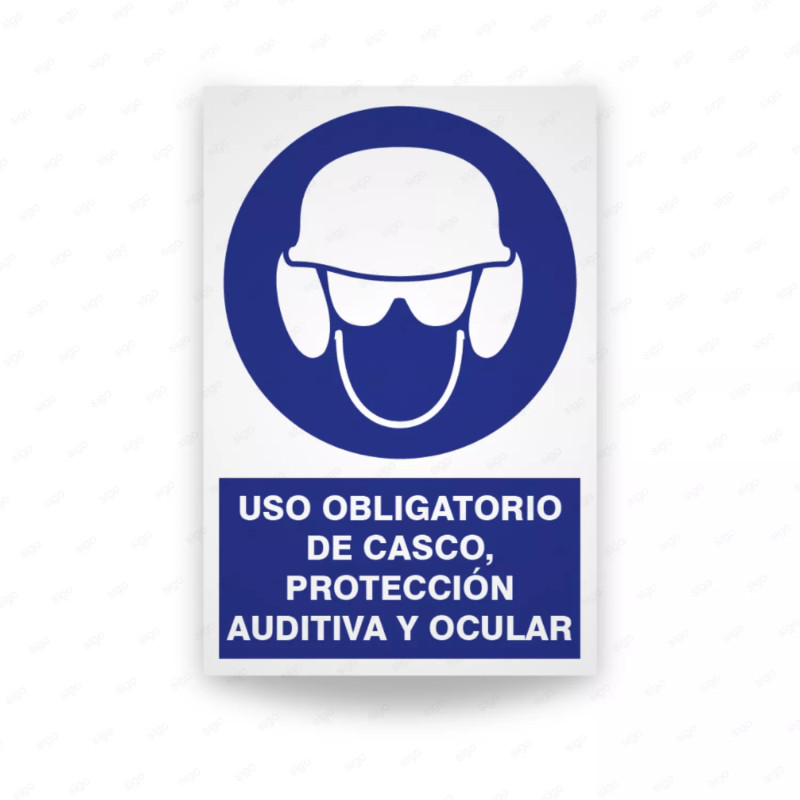‣ Uso obligatorio casco, protección auditiva y ocular | SIGO