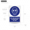 ‣ Rótulo: Uso obligatorio de máscara de gas | SIGO