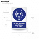 ‣ Rótulo: Uso obligatorio de máscara de gas | SIGO