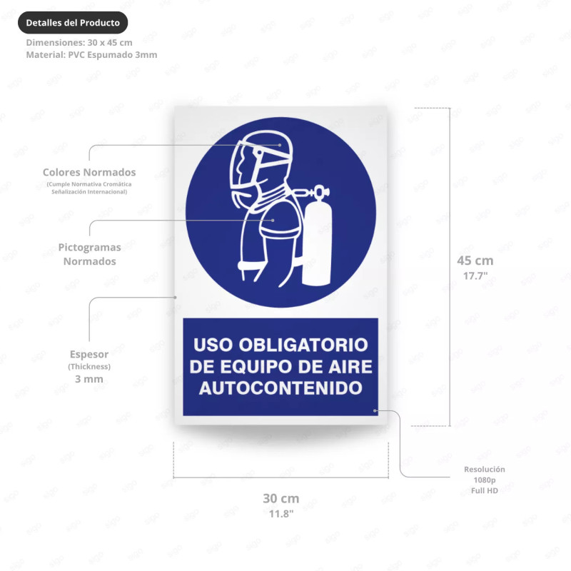 ‣ Rótulo: Uso de equipo de aire autocont... | SIGO