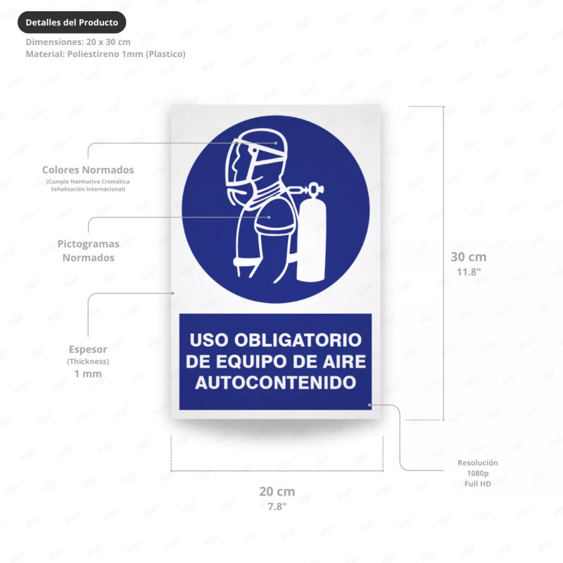 ‣ Rótulo: Uso de equipo de aire autocont... | SIGO