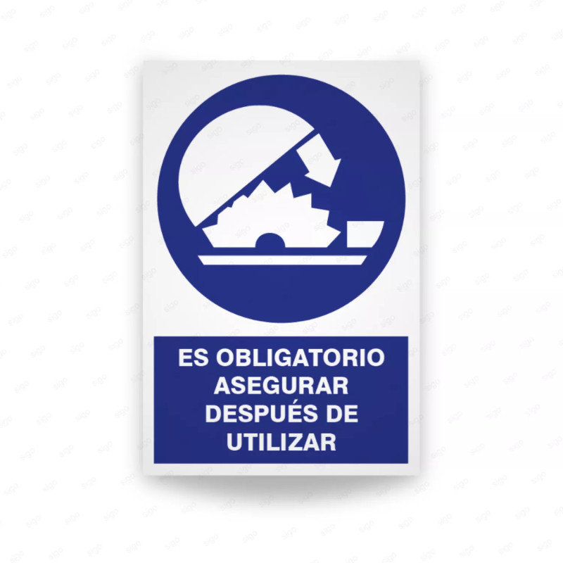 ‣ Rótulo de Seguridad: Asegurar Después... | SIGO