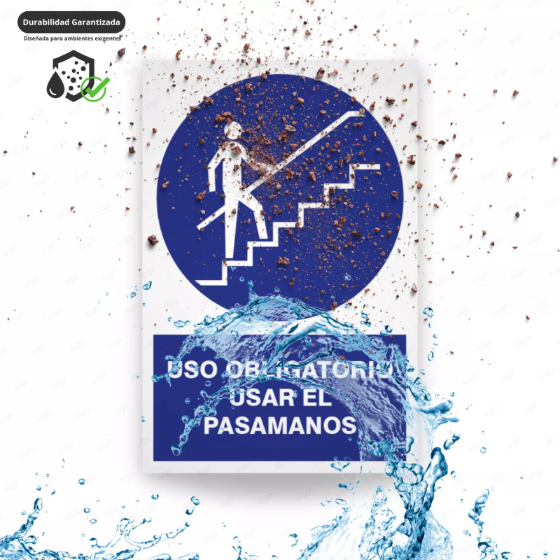 ‣ Rótulo: Obligatorio pasar el pasamanos... | SIGO