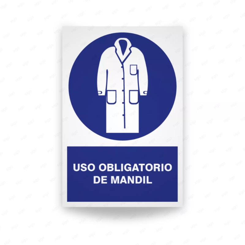 ‣ Uso obligatorio de mandil - Rótulo | SIGO
