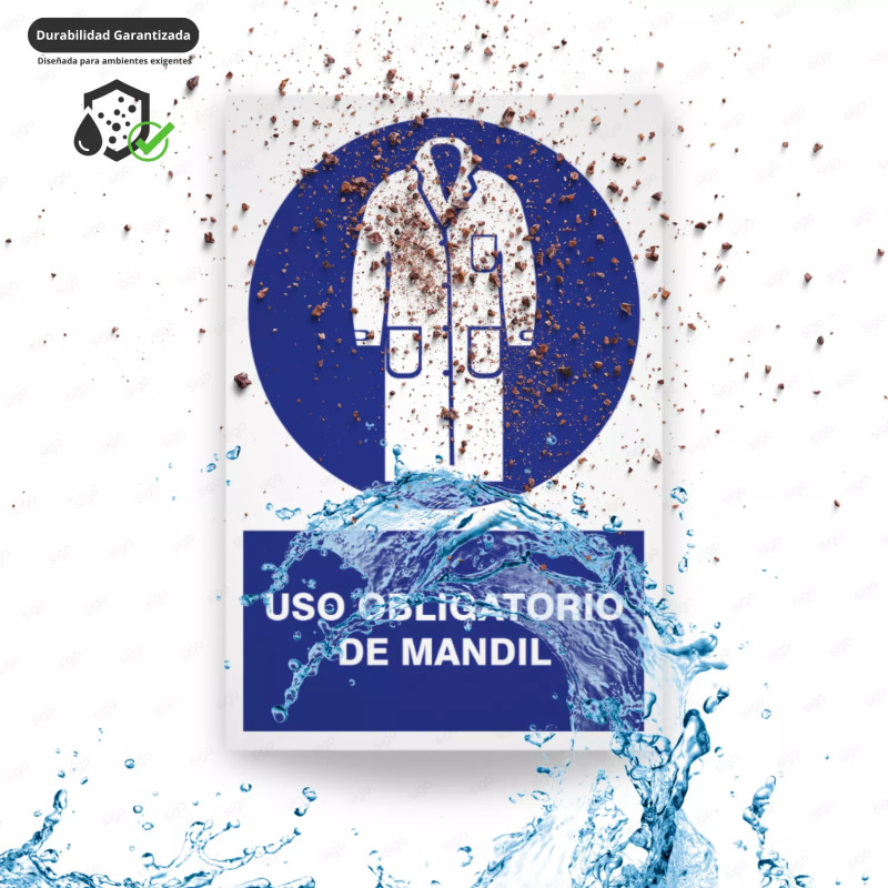 ‣ Uso obligatorio de mandil - Rótulo | SIGO