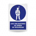 ‣ Rótulo: Uso obligatorio de arnés de seguridad | SIGO