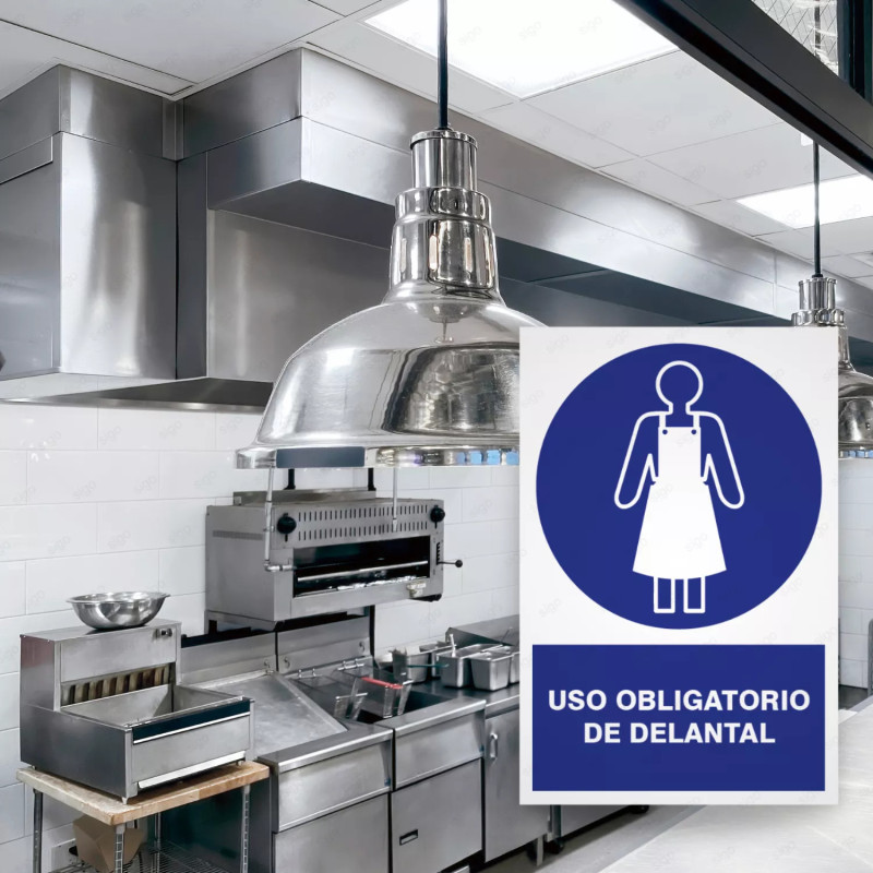 ‣ Rótulo Obl: Uso obligatorio de delantal | SIGO
