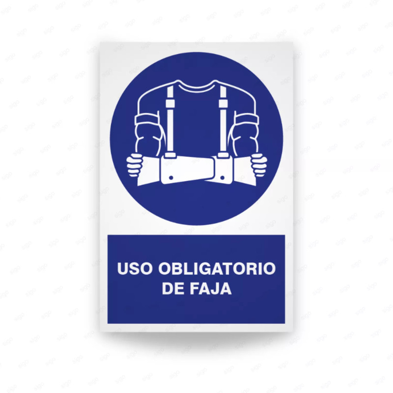 ‣ Rótulo Obligatorio: Uso de Faja... | SIGO