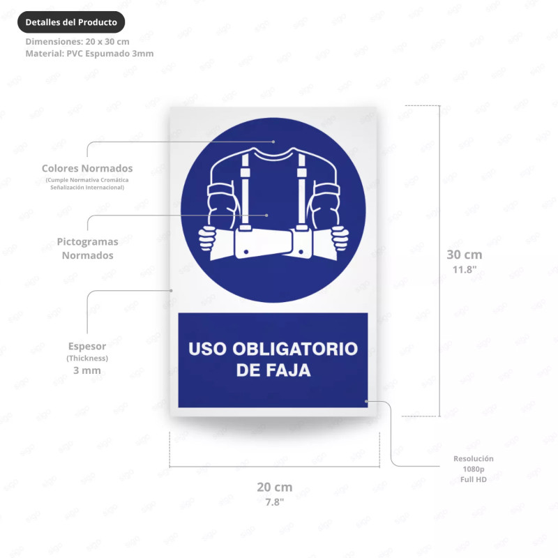 ‣ Rótulo Obligatorio: Uso de Faja... | SIGO