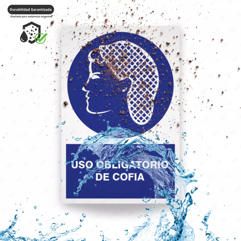 ‣ Uso obligatorio de cofia - Rótulo | SIGO