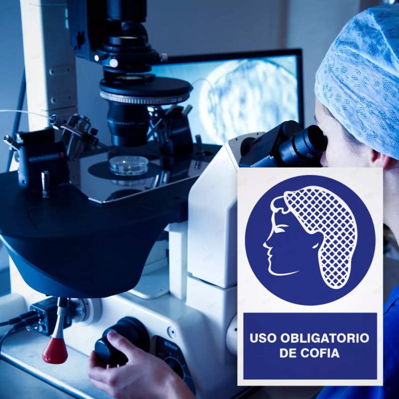 ‣ Uso obligatorio de cofia - Rótulo | SIGO