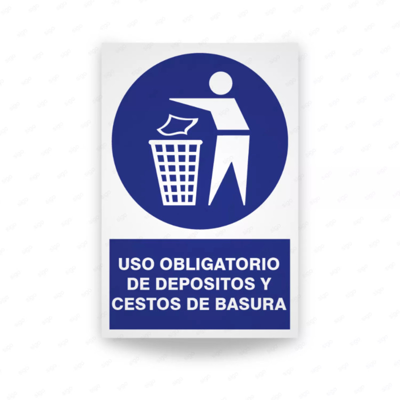 ‣ Uso obligatorio de depósitos y cestos... | SIGO