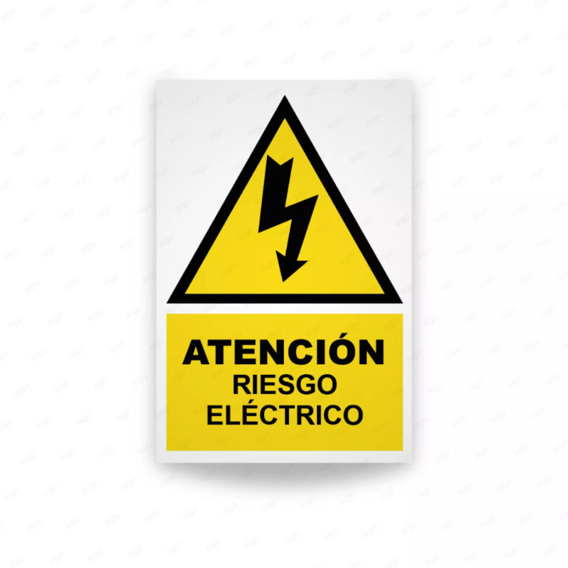 ‣ Rótulo Atención - Riesgo Eléctrico... | SIGO
