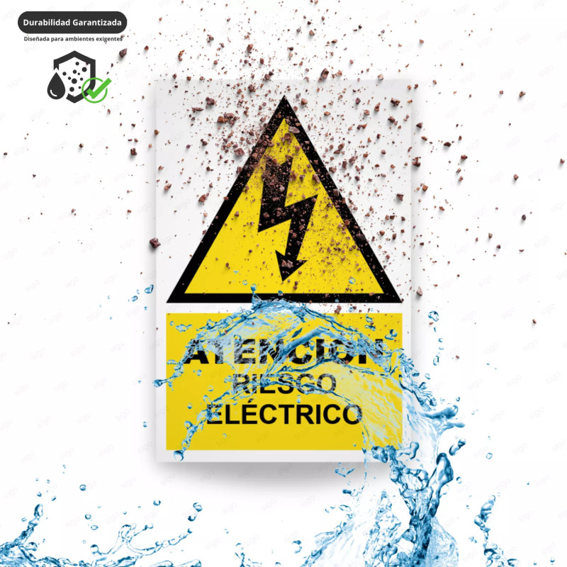 ‣ Rótulo Atención - Riesgo Eléctrico... | SIGO