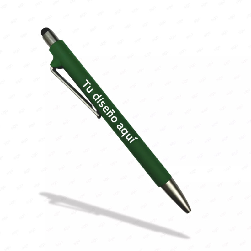 ‣ Lapicero Verde con Punta Táctil | SIGO