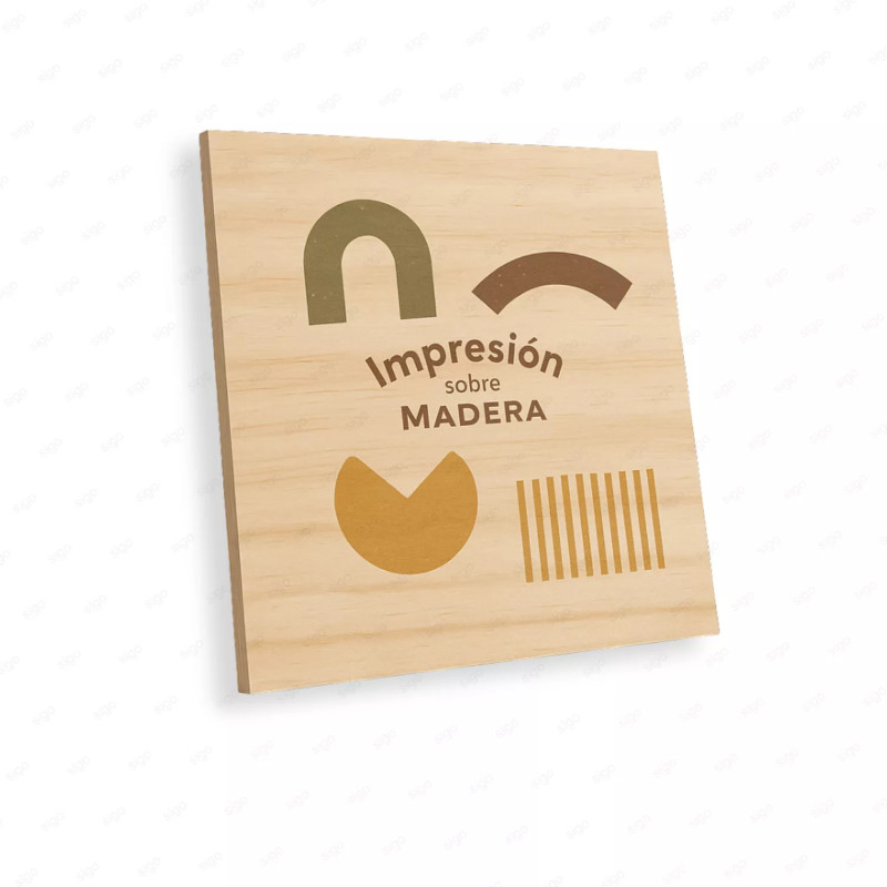 ‣ Impresión sobre Madera decorativa | SIGO