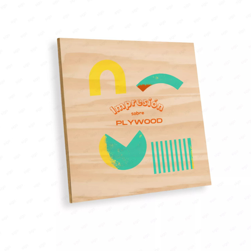 ‣ Impresión sobre Plywood decorativa | SIGO